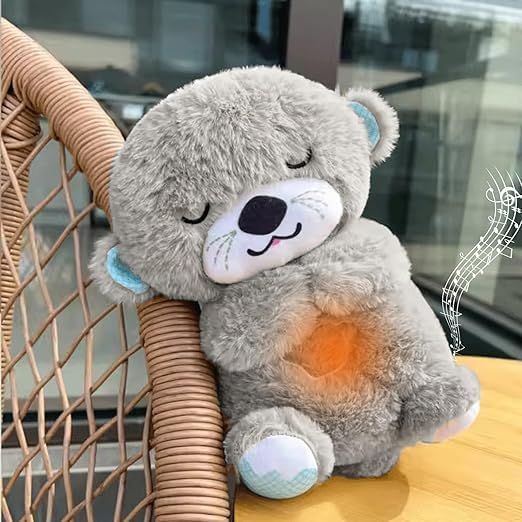 Breathing Teddy Bear with Light Otter Glowing | plusie stuffed toy