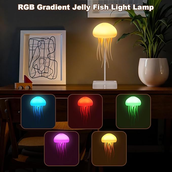 Jellyfish Lamp, Night Light – 7-Color Changing Lamp Multicolour