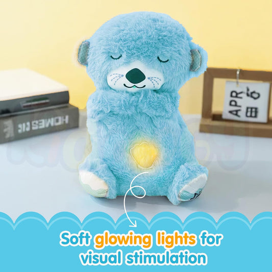 Breathing Teddy Bear with Light Otter Glowing | plusie stuffed toy