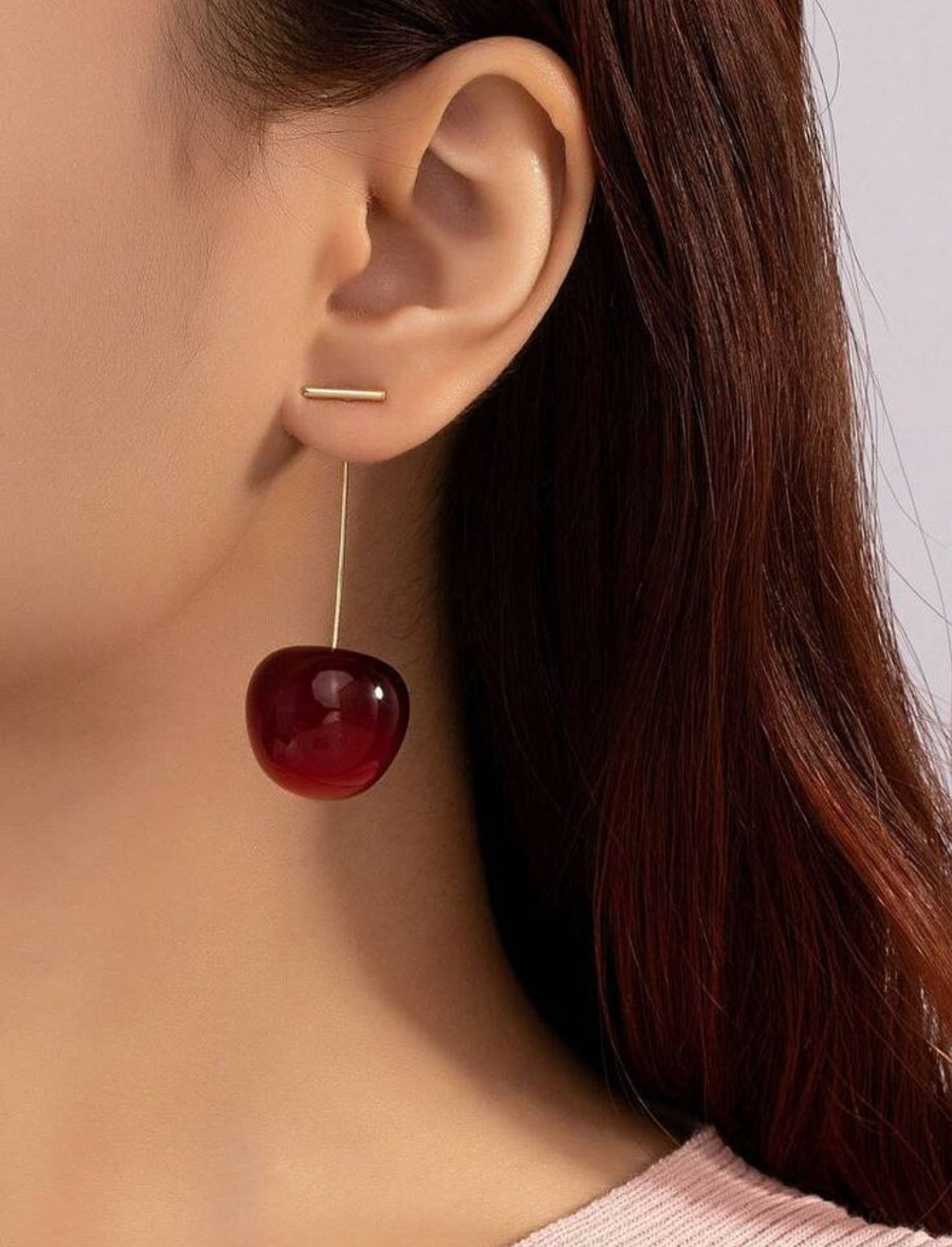 Playful Cherry Drop Earrings