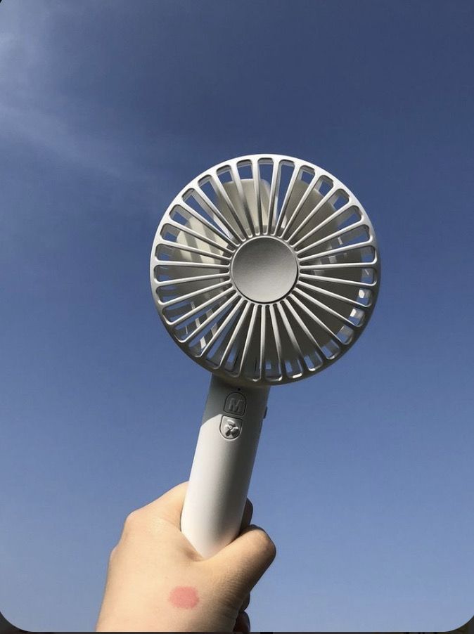 Mini Portable USB Hand Fan – 1200mAh Rechargeable Battery, 3-Speed Mode, High-Speed Cooling Fan