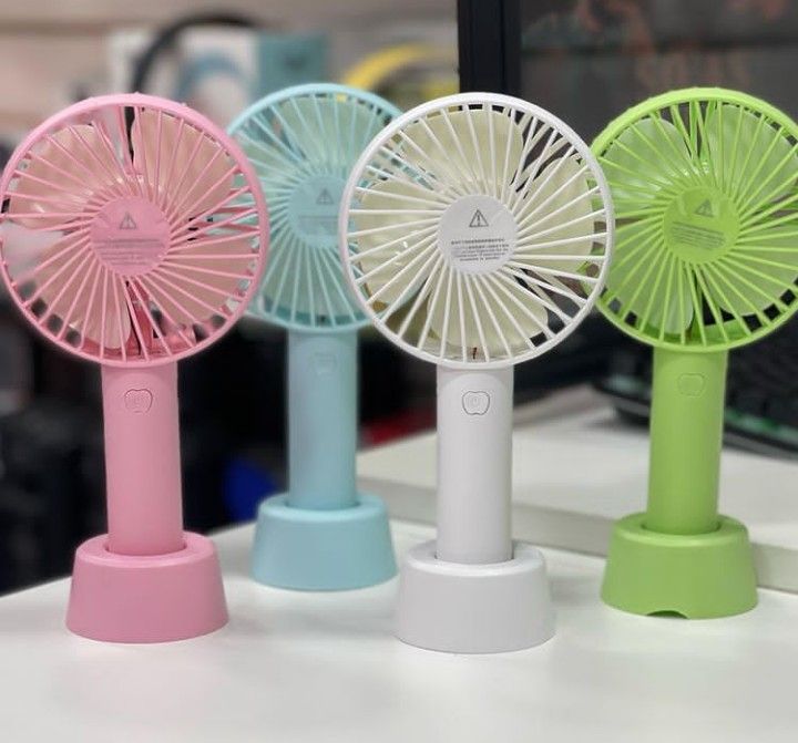 Mini Portable USB Hand Fan – 1200mAh Rechargeable Battery, 3-Speed Mode, High-Speed Cooling Fan