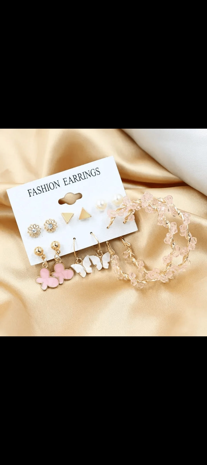 Set of 6 Korean Style Earrings | Trendy & Minimalist Designs for Everyday Charm