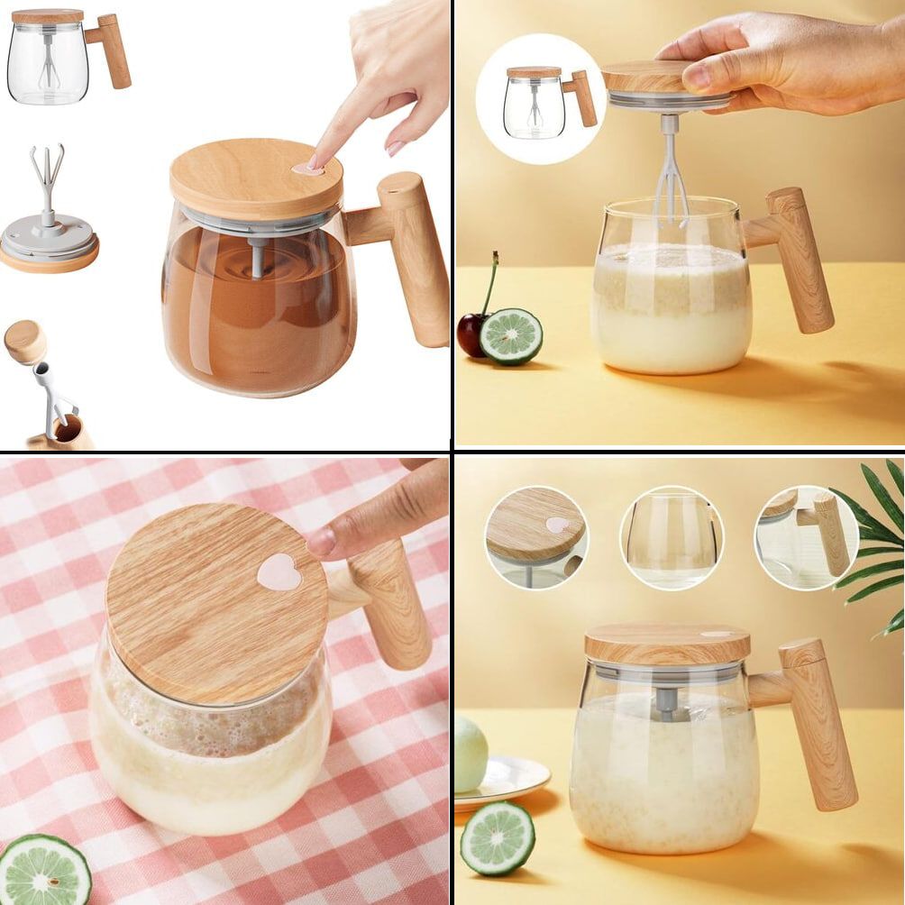 Self-Stirring Magic Mug – Effortless Mixing, Every Sip Perfect!