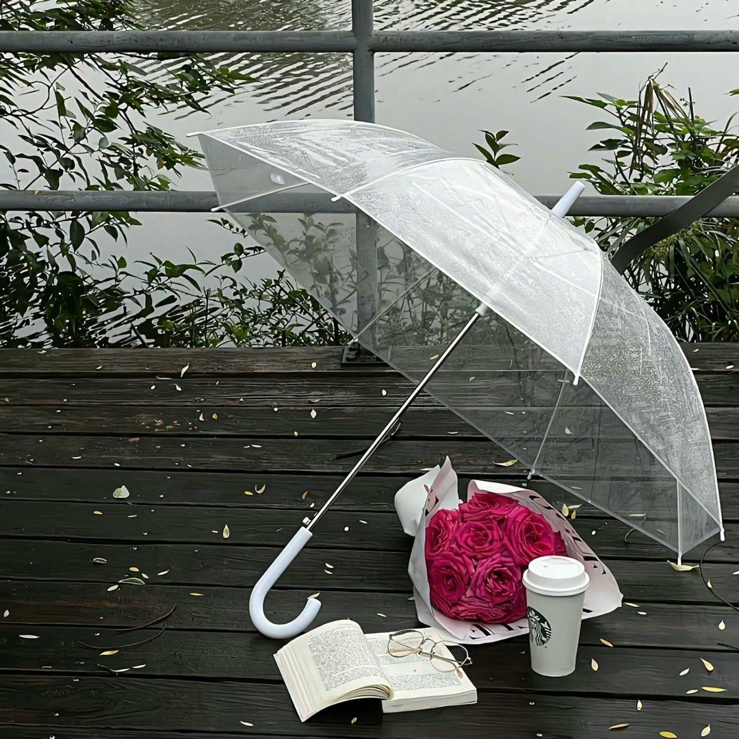 Clear Transparent Anime Style Umbrella