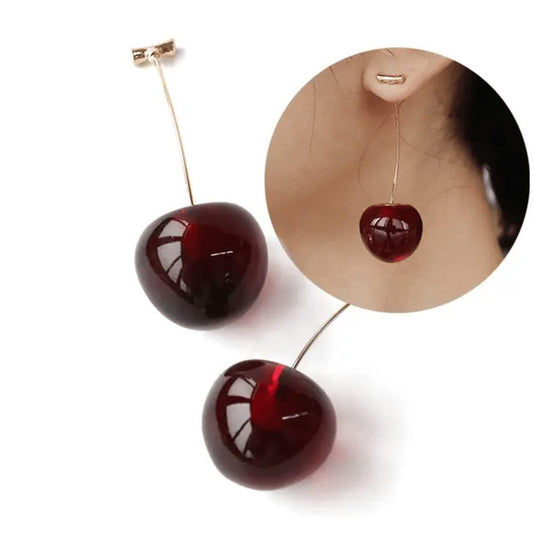 Playful Cherry Drop Earrings