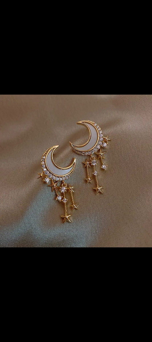 Crystal Moon 🌙star ✨ earring