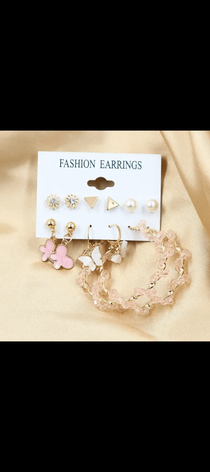 Set of 6 Korean Style Earrings | Trendy & Minimalist Designs for Everyday Charm