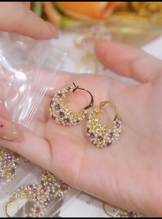 Elegant Floral Cluster Earrings
